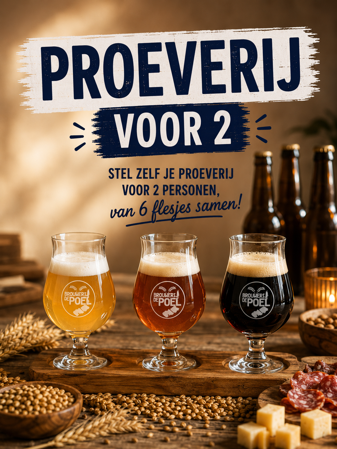 <b>Proeverij voor 2</b><br />Organiseer je eigen proeverij met 6 x 33cl